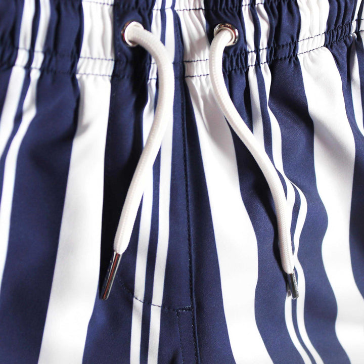 Navy Stripes - Kids Swim Trunks by Bermies Swimwear