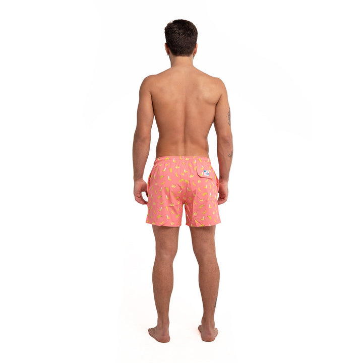 Pink Banana - 5" Swim Trunks by Bermies Swimwear