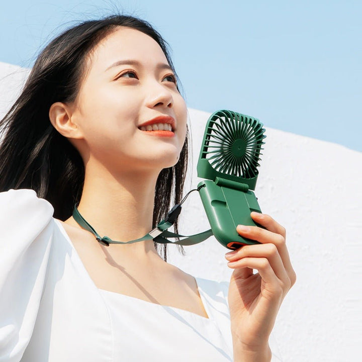 Portable Neck Fan + Power Bank + Phone Stand - Multi-functional 3 in 1! by Multitasky