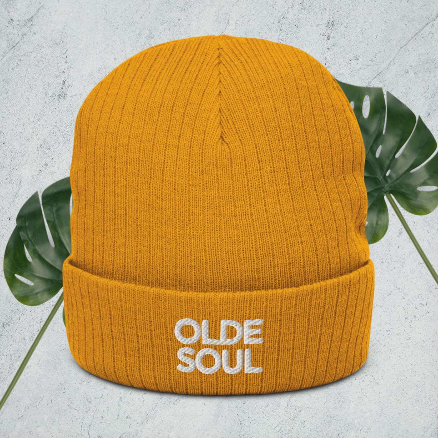Olde Soul Ribbed Knit Beanie
