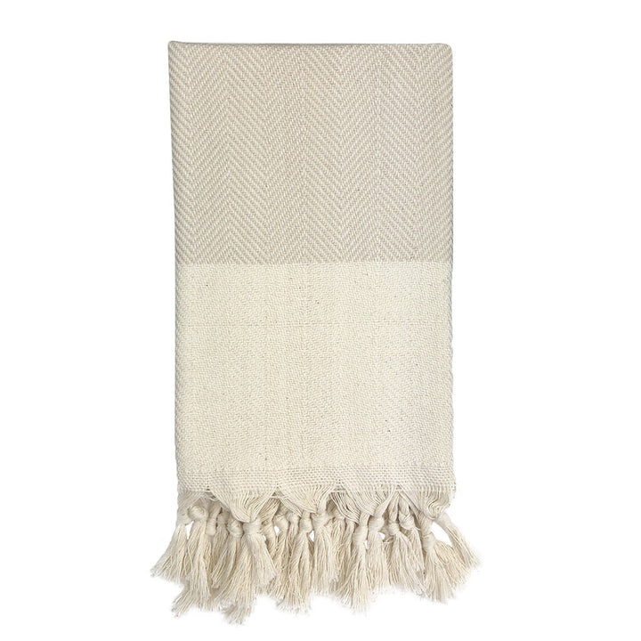 Herringbone Turkish Hand Towel by SLATE + SALT