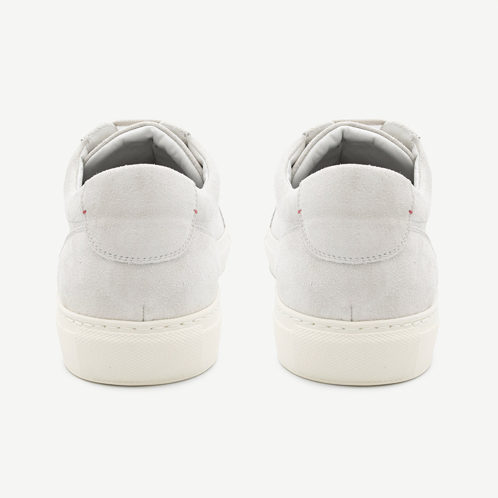 Men's Off White Suede Sardegna Sneaker II by Del Toro Shoes